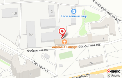 Супермаркет ДИКСИ на Фабричной площади на карте