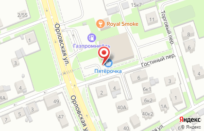 Банкомат СберБанк на Орловской улице на карте