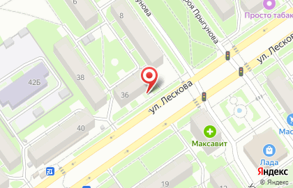 Донна на улице Лескова на карте