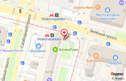 Продуктовый киоск на Зелёном проспекте на карте