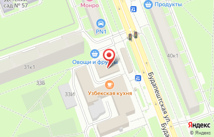 Кафе Шаверно на Будапештской улице на карте