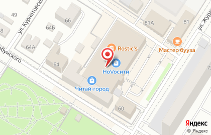 Ресторан Subway в Центральном районе на карте