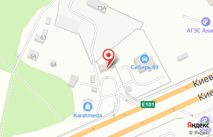 АЗС ЛУКОЙЛ в Новомосковском округе на карте