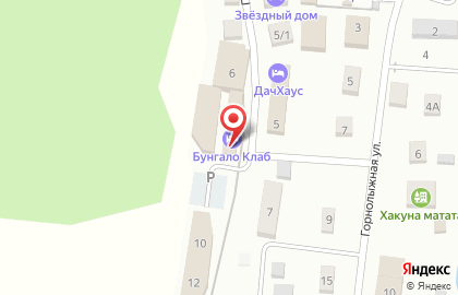 Гостиница Бунгало CLUB на карте