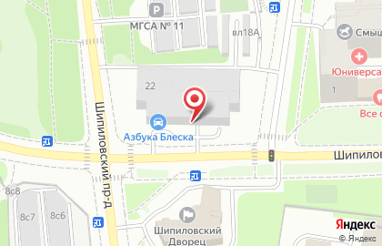 Магазин автозапчастей Интердиск в Северном Орехово-Борисово на карте