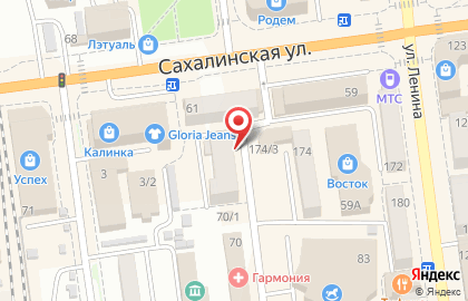 МегаФон на Сахалинской улице на карте