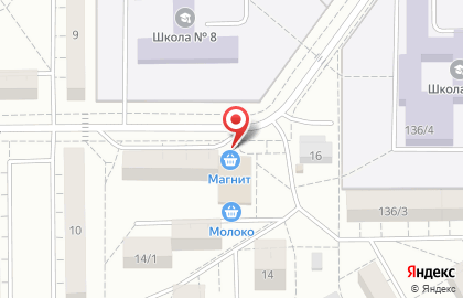Супермаркет Магнит в Советском переулке на карте