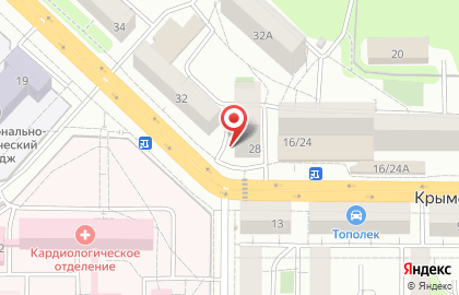Супермаркет Пятёрочка в Заводском районе на карте