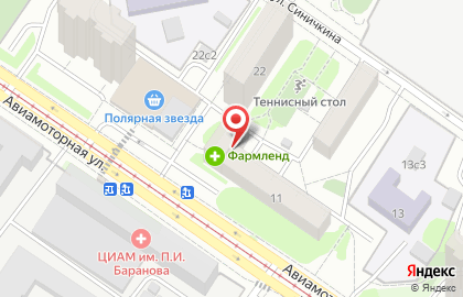 Вита на Авиамоторной улице на карте
