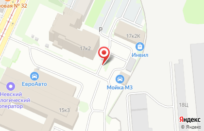 Мойка М3 Кондратьевский на карте