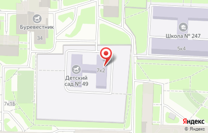 Детский сад №49 комбинированного вида в Санкт-Петербурге на карте
