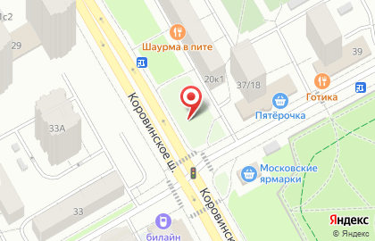 Тамбовский трикотаж на Коровинском шоссе на карте