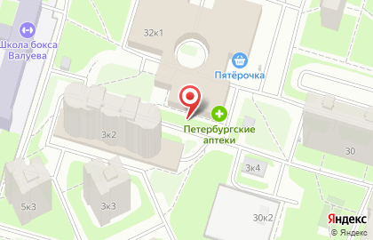 Химчистка-прачечная в Василеостровском районе на карте