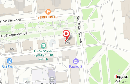 Банк ФК Открытие на улице Декабристов на карте