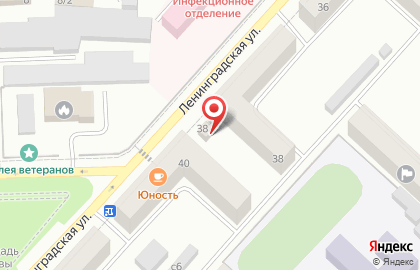 Магазин разливного пива Крюгер на улице Ленинградской на карте