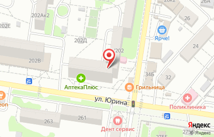 Магазин Алтайский бройлер на улице Юрина, 202 на карте