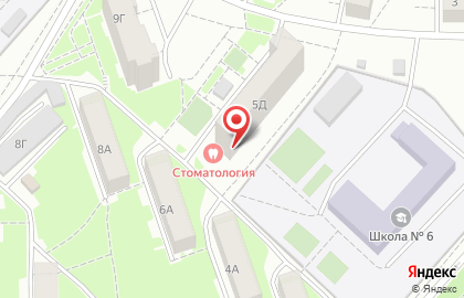 Доступная стоматология на улице Быковского на карте