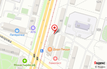 Магазин оргтехники и расходных материалов Глянец на Краснореченской улице на карте