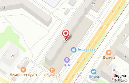Перекресток на проспекте Чайковского на карте