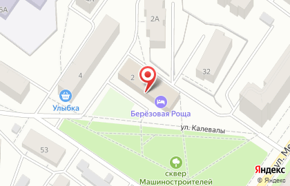 Гостиница Березовая роща в Петрозаводске на карте