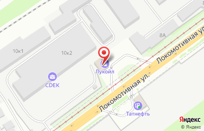 СТО Лукойл в Железнодорожном районе на карте