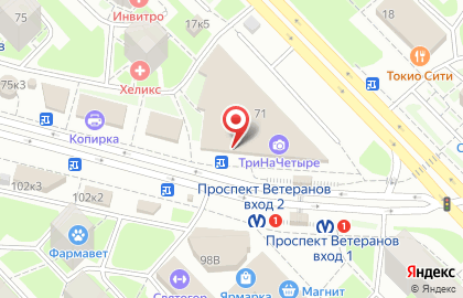 Yota в Санкт-Петербурге на карте