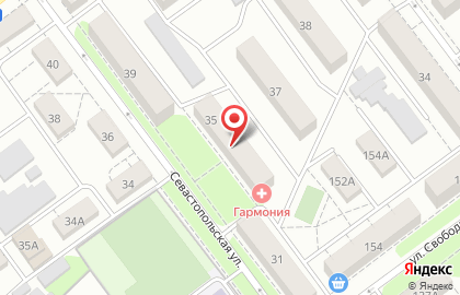 Медицинская клиника Гармония на Севастопольской улице на карте