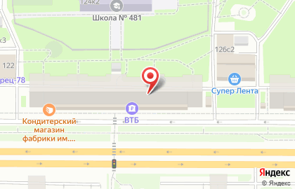 Универмаг Нарвский на Ленинском проспекте, 124 на карте