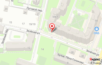 Парикмахерская Букля на Большой Московской улице на карте