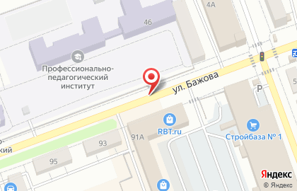 Лента, ООО на улице Бажова на карте
