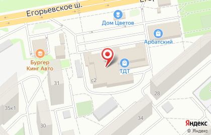 Избёнка на Егорьевском шоссе на карте
