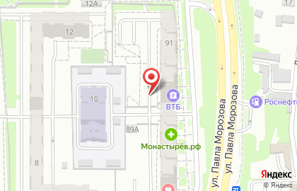 Автошкола Хабаровская юношеская автомобильная школа на улице Морозова Павла Леонтьевича на карте