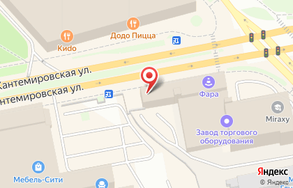 Торгово-сервисная компания ЭкоЛайф на Кантемировской улице на карте