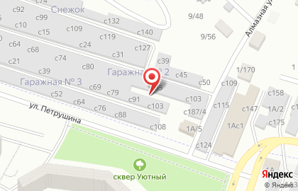 Автосервис Custom Garage в Гаражном переулке на карте