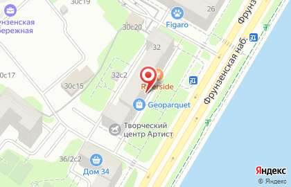 Салон мебели Scavolini на Фрунзенской набережной на карте