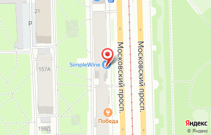 Винотека SimpleWine на Московском проспекте на карте