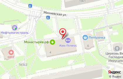 Фитнес-клуб Alex Fitness в Восточном Бирюлево на карте
