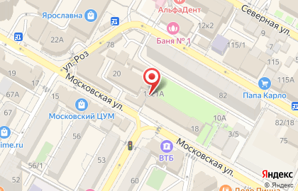 Союз Ломбардов на Московской улице на карте