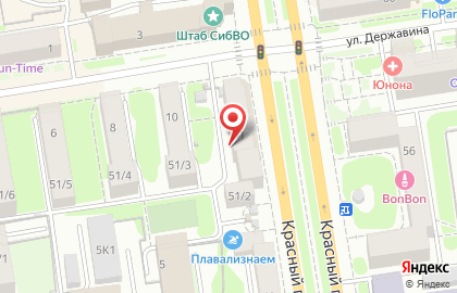 ОАО Банкомат, Восточный Экспресс Банк на Красном проспекте на карте