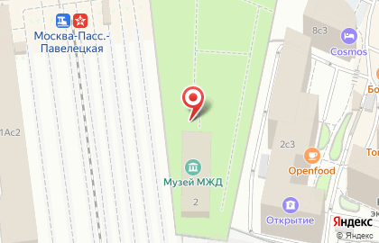 Музей железнодорожного транспорта Московской железной дороги в Москве на карте