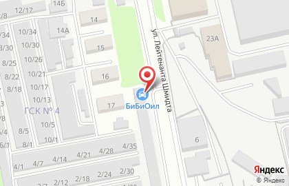 Фирменный центр по замене масла и расходных материалов BIBI на улице Лейтенанта Шмидта на карте