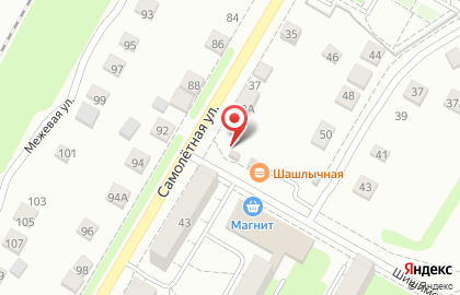 Киоск по продаже мясной продукции на Самолётной улице на карте