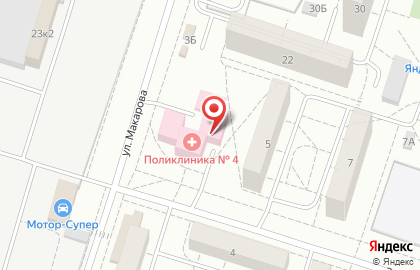 Тольяттинская городская поликлиника №4 на карте