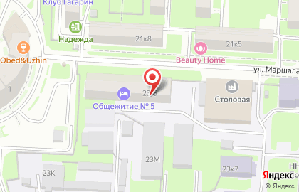 Общежитие ННГУ на проспекте Гагарина на карте
