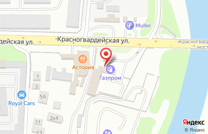 Газпром во Владикавказе на карте