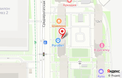 Кафе Еврик на Среднерогатской улице на карте