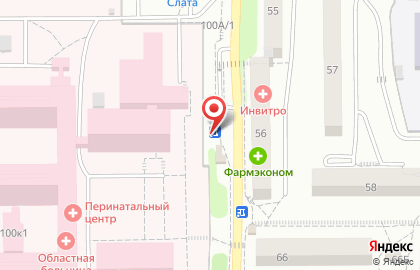 Киоск по продаже кондитерских изделий в Свердловском районе на карте