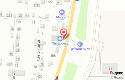 Супермаркет Пятерочка в Ростове-на-Дону на карте