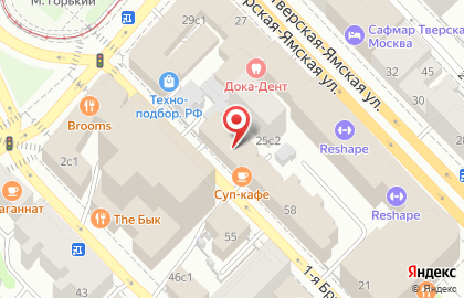 Правовой центр Фиолент на 1-й Брестской улице на карте