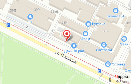 Магазин входных дверей Медведорс на улице Пушкина на карте